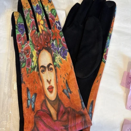 Frida Kahlo design Touchscreen Gloves