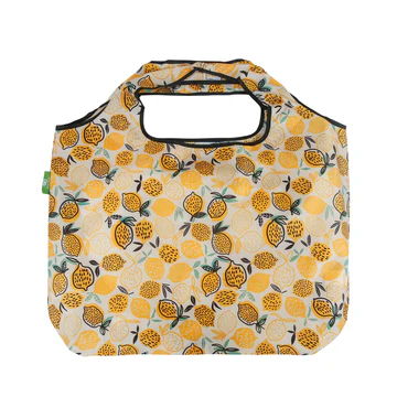 Lemons design - Eco Chic - Large Foldaway Shopping Bag