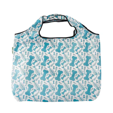Dog Treats/Bones design - Eco Chic - Large Foldaway Shopping Bag
