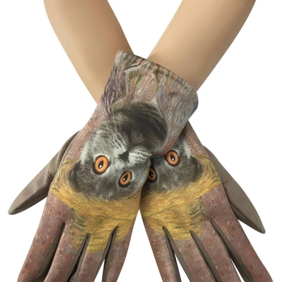 Cat design Ladies Gloves