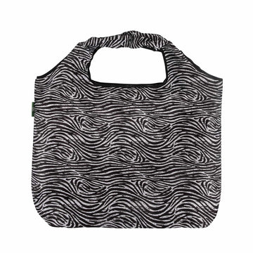 Zebra Print design - Eco Chic - Large Foldaway Shopping Bag